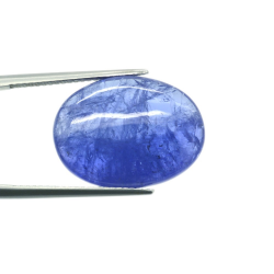 16.72ct Tanzanite Cabochon Oval Cut 20,22x15,17mm