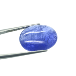 16.72ct Tanzanite Cabochon Oval Cut 20,22x15,17mm