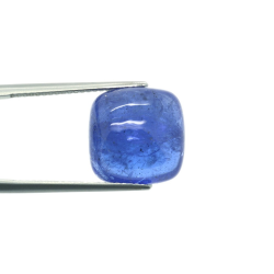 13.61ct Tansanit Cabochon Quadratisch Schnitt 12,99x13,11mm