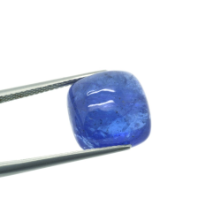 13.61ct Tansanit Cabochon Quadratisch Schnitt 12,99x13,11mm