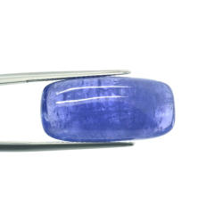 21.37ct Tanzanite Cabochon Right Baguette Cut 23,92x11,57mm