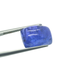 12.43ct Tanzanite Taille Cabochon Baguette 14,05x10,29mm