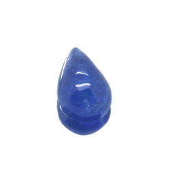 Taglio cabochon a pera di tanzanite da 12,69 ct, 16,65 x 11,26 mm