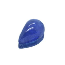 Taglio cabochon a pera di tanzanite da 12,69 ct, 16,65 x 11,26 mm