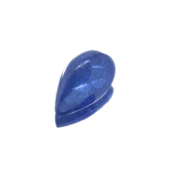 12,69 ct Tansanit Birnen-Cabochon-Schliff 16,65 x 11,26 mm