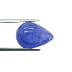 12.13ct Tanzanite Cabochon Pear Cut 16,09 x 11,25