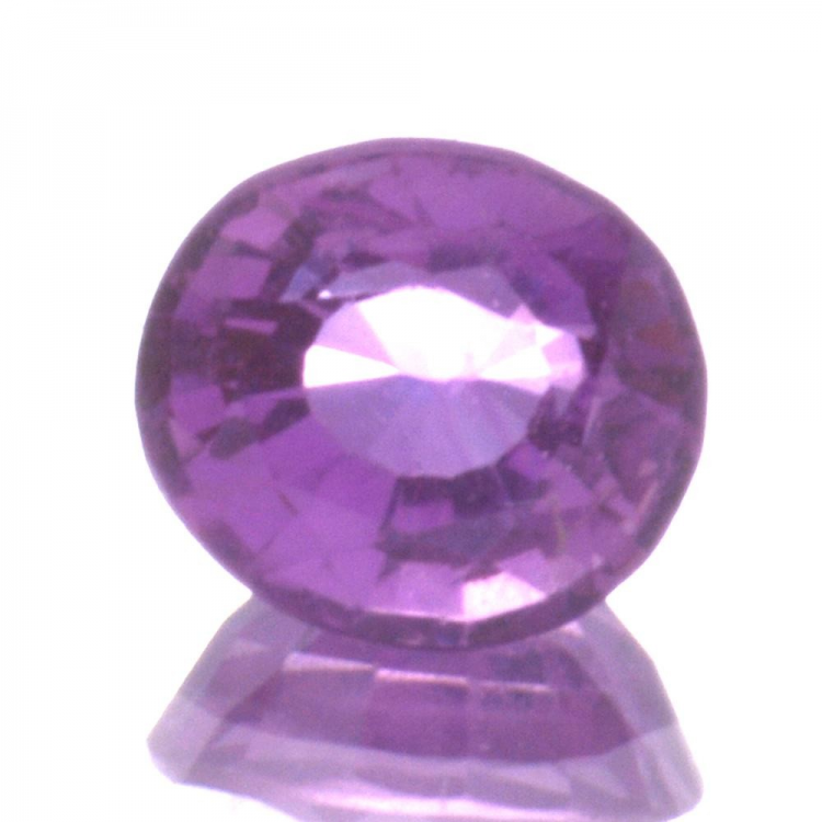 0,78 ct rosa Saphir im Ovalschliff 5,32 x 4,77 mm