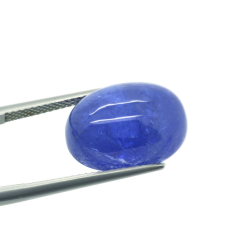 14.94ct Tanzanite Cabochon Oval Cut 16,21x11,50mm