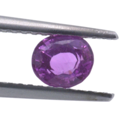 0,78 ct rosa Saphir im Ovalschliff 5,32 x 4,77 mm