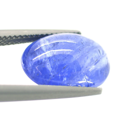 7.60ct Tanzanite Cabochon Oval Cut 14,79x10,40mm