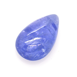 Cabochon A Pera Di Tanzanite Da 13,16 Ct, Taglio 20,28x12,22 Mm