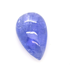 Cabochon A Pera Di Tanzanite Da 13,16 Ct, Taglio 20,28x12,22 Mm