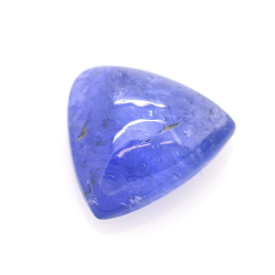 Cabochon di tanzanite con taglio triangolare da 8,10 ct, 13,85 x 12,65 mm