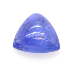 Cabochon di tanzanite con taglio triangolare da 8,10 ct, 13,85 x 12,65 mm