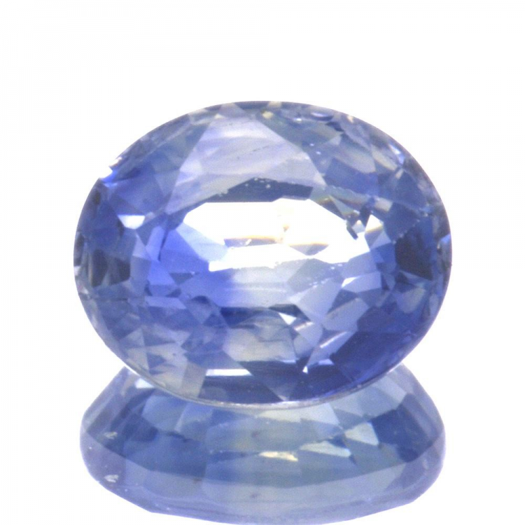 1,86 ct blauer Saphir im Ovalschliff 7,80 x 6,46 mm