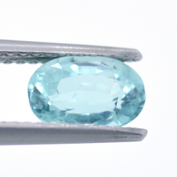 1.27ct Apatito Azul Neon Talla Ovalada