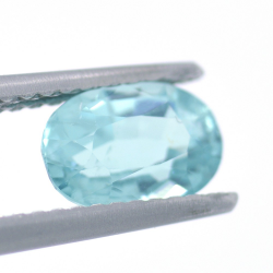 1.27ct Apatito Azul Neon Talla Ovalada