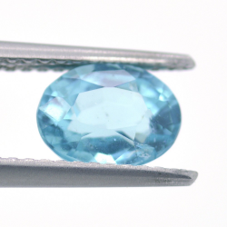 1.32ct Apatito Azul Neon Talla Ovalada