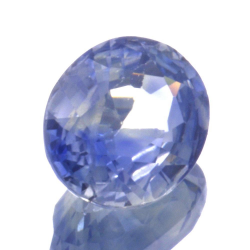 Zaffiro blu a taglio ovale da 1,86 ct, 7,80 x 6,46 mm