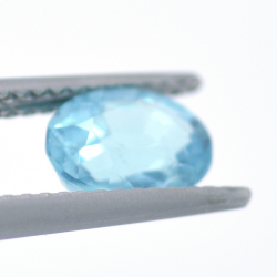 1.32ct Apatito Azul Neon Talla Ovalada