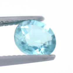 1.22ct Apatito Azul Neon Talla Redonda