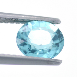 1.15ct Apatite Neon Blue Taille Ovale