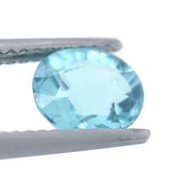 1.15ct Apatite Neon Blue Taille Ovale