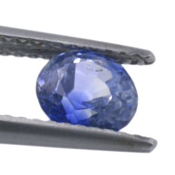 1,29 ct blauer Saphir im Ovalschliff 6,16 x 4,20 mm