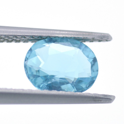 1.18ct Apatito Azul Neon Talla Ovalada