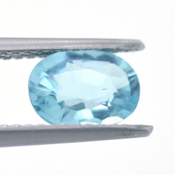 1.12ct Apatito Azul Neon Talla Ovalada