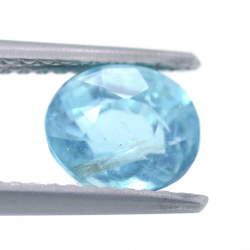 1.51ct Apatito Azul Neon Talla Ovalada