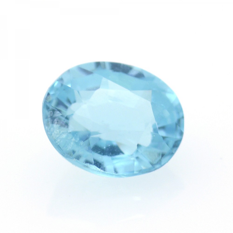 1.27ct Apatite Neon Blue Facetatto Ovale