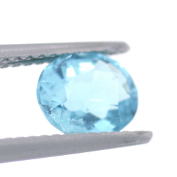 1.27ct Apatito Azul Neon Talla Ovalada