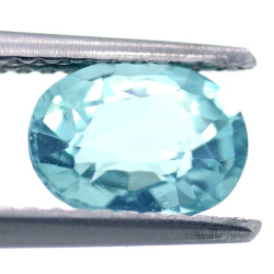 1.17ct Apatito Azul Neon Talla Ovalada