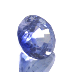 Saphir bleu 1,29 ct taille ovale 6,16x4,20 mm