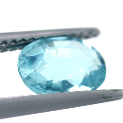 1.29ct Apatito Azul Neon Talla Ovalada