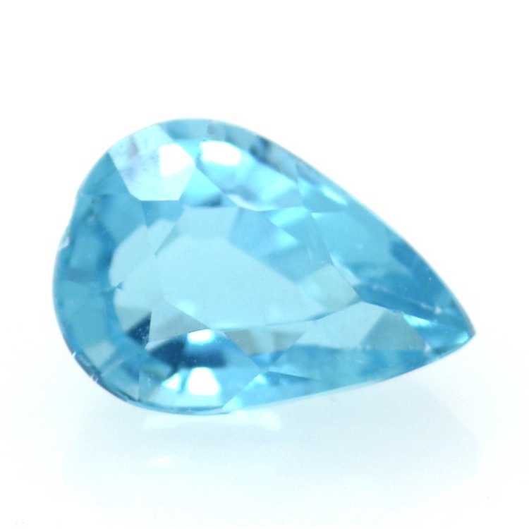 1.21ct Apatite Neon Blue Taille Poire