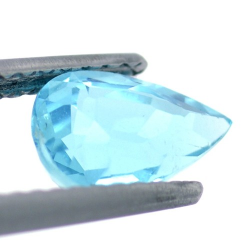 1.21ct Apatite Neon Blue Facetatto Goccia