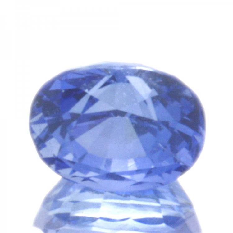 0,62 ct blauer Saphir im Ovalschliff 5,04 x 3,94 mm