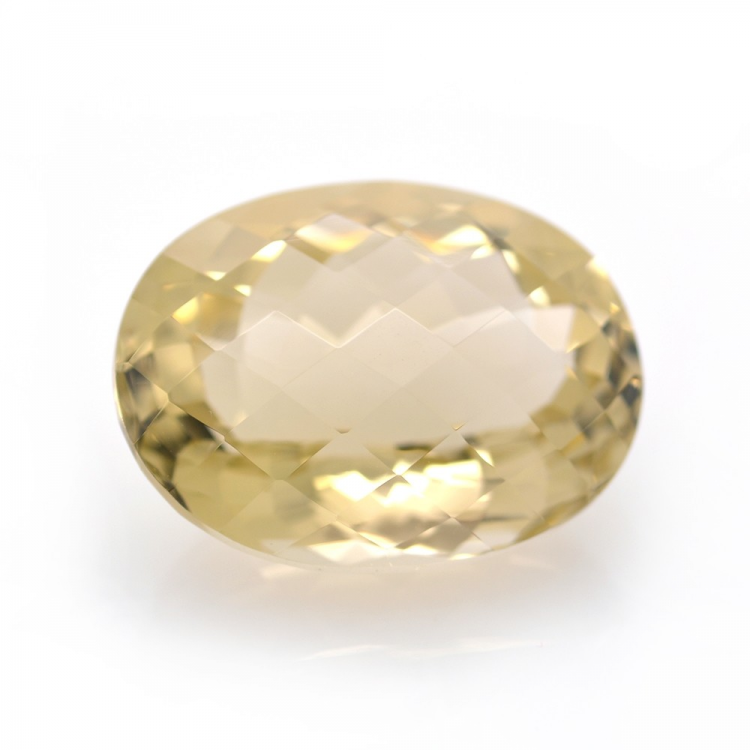 24.83ct Citrino Talla Ovalada con Damero