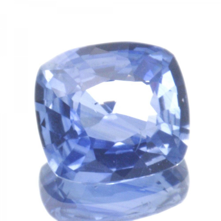 0,87 ct blauer Saphir im Kissenschliff, 6,17 x 5,59 mm