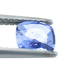 0,87 ct blauer Saphir im Kissenschliff, 6,17 x 5,59 mm