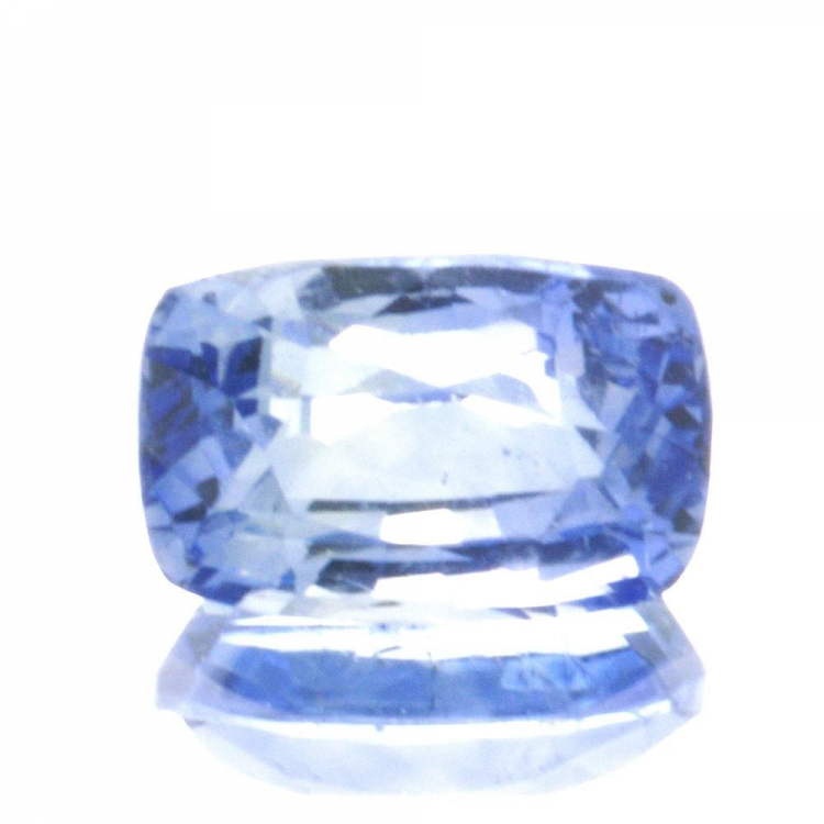 0,85 ct blauer Saphir im Kissenschliff, 6,17 x 4,05 mm