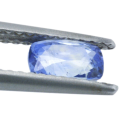 0,85 ct blauer Saphir im Kissenschliff, 6,17 x 4,05 mm