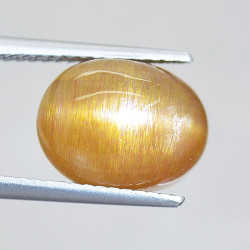 5.20ct Sterneffekt Sonnenstein Cabochon Oval Schnitt