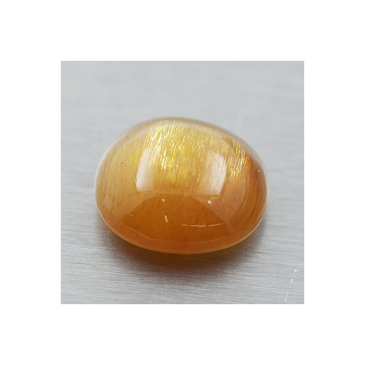 2.90ct Pierre de Soleil Étoile Taille Cabochon Ovale