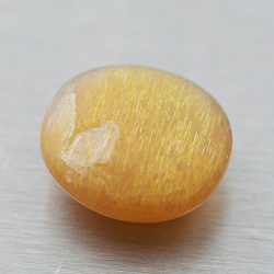 2.90ct Pierre de Soleil Étoile Taille Cabochon Ovale