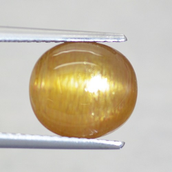 2.90ct Pietra Solare Stella Taglio Cabochon Ovale