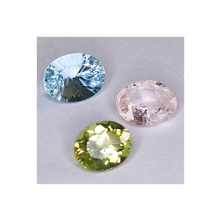 4,57ct Set Set Topacio, Apatito & Morganita