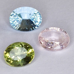 4,57ct Set Set Topacio, Apatito & Morganita